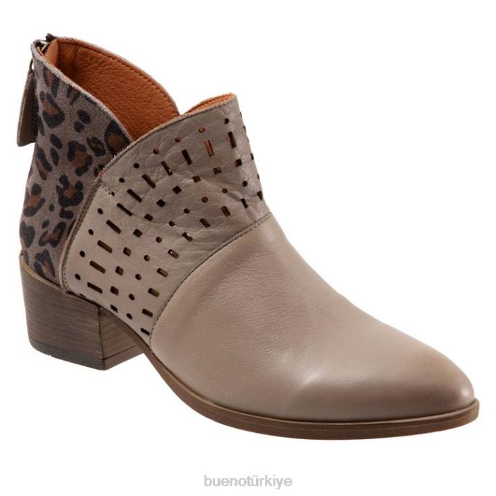 loni kadınlar gri leopar Bueno Footwear TF6T21 bot ayakkabı
