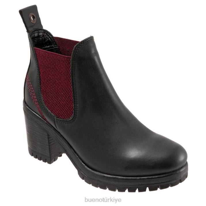 uçuş kadınlar siyah bordo Bueno Footwear TF6T53 bot ayakkabı