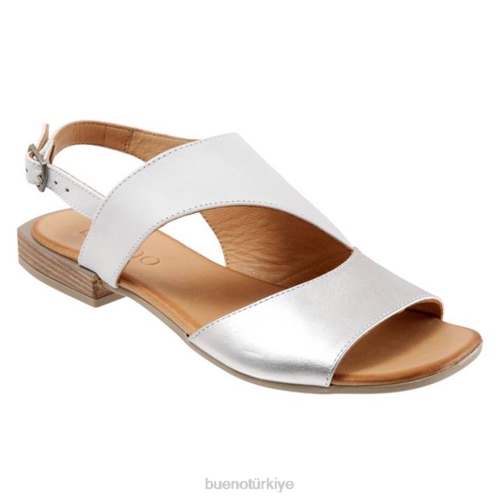 alyssa kadınlar Beyaz gümüş Bueno Footwear TF6T220 daireler