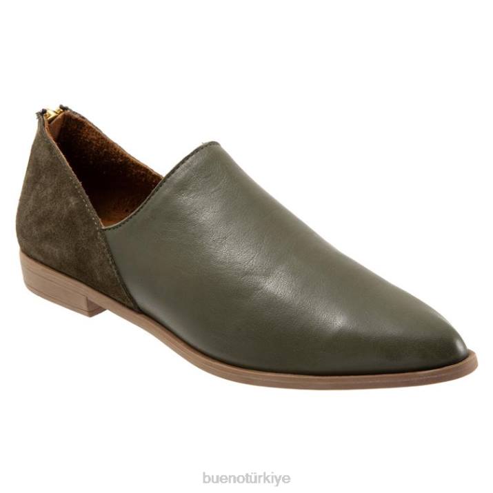 güzel kadınlar koyu yeşil Bueno Footwear TF6T184 daireler