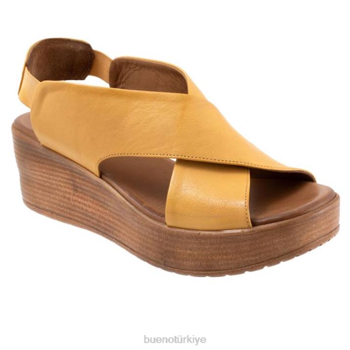 Naomi kadınlar hardal Bueno Footwear TF6T286 topuklu