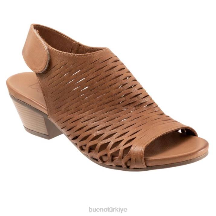 dantelli kadınlar kahverengi Bueno Footwear TF6T307 topuklu