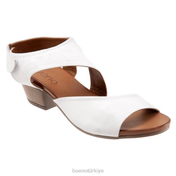 kertenkele kadınlar beyaz Bueno Footwear TF6T325 topuklu