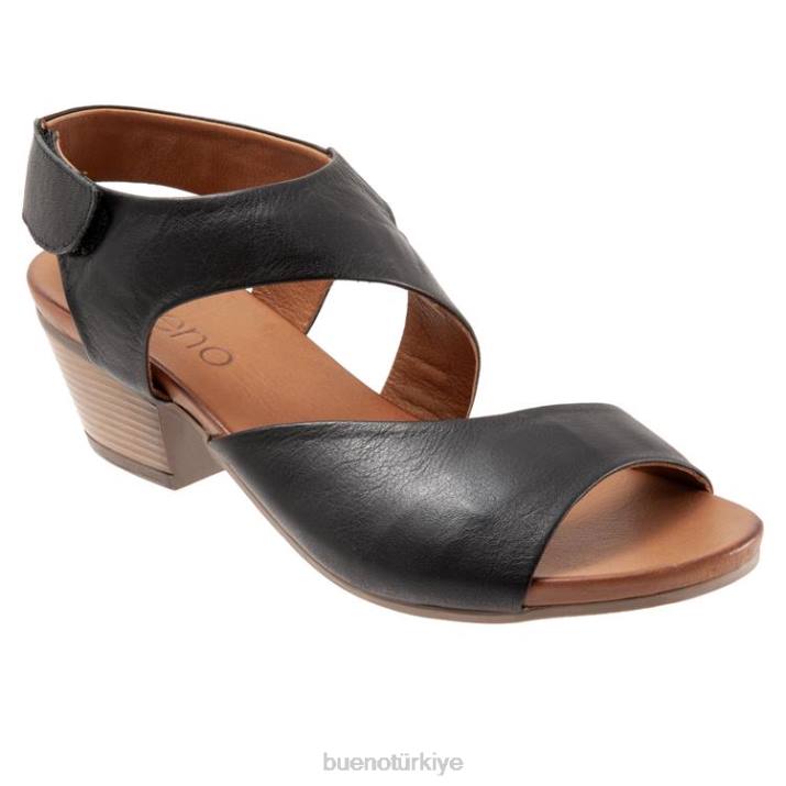 kertenkele kadınlar siyah Bueno Footwear TF6T326 topuklu