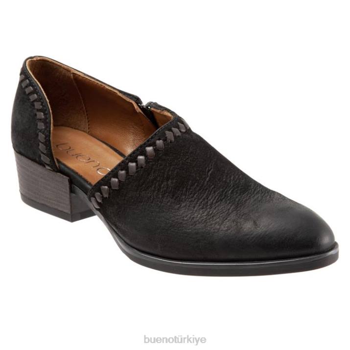 lauren kadınlar siyah nubuk Bueno Footwear TF6T343 topuklu