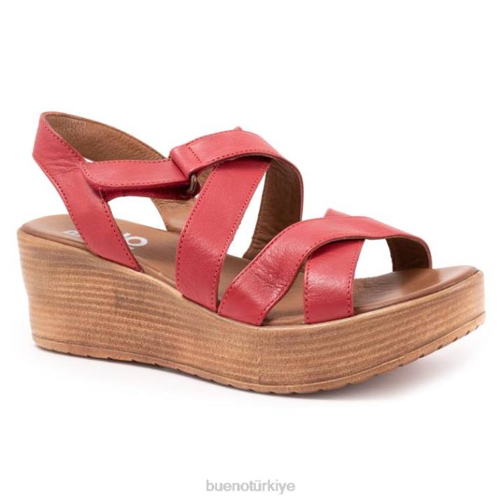 nadya kadınlar kırmızı Bueno Footwear TF6T293 topuklu